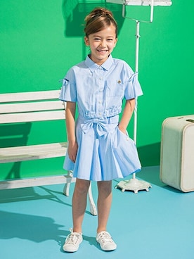 「kate spade new york kids（ケイトスペードニューヨーク）のアイテム（スカート）」を使った、Lovetoxicさん（キッズ・121cm）の春コーディネート