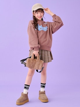 「by LOVEiT（バイラビット）のアイテム」を使った、Lovetoxicさん（キッズ・145cm）の秋コーディネート