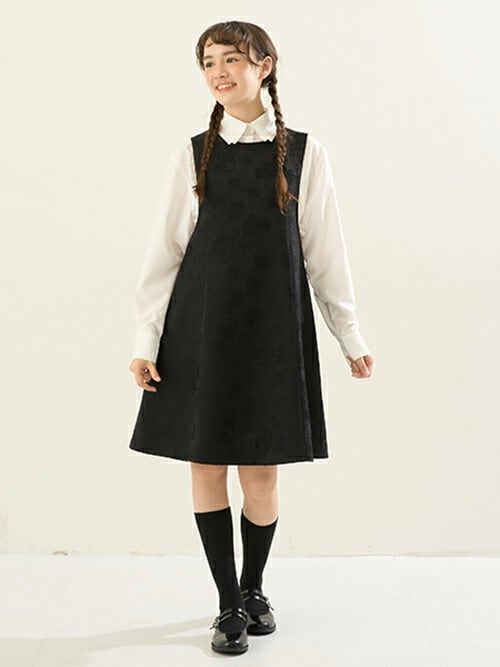 AMI】リバーシブルジャンパースカート（ジャンパースカート）｜pom  