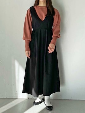 Rinaさん（レディース・160cm）の冬コーディネート