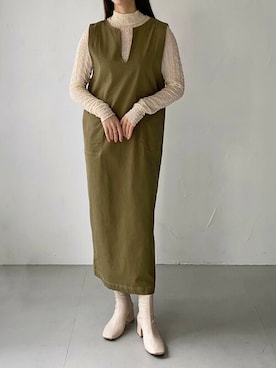 「vingtrois（バントロア）のアイテム」を使った、Rinaさん（レディース・160cm）の冬コーディネート