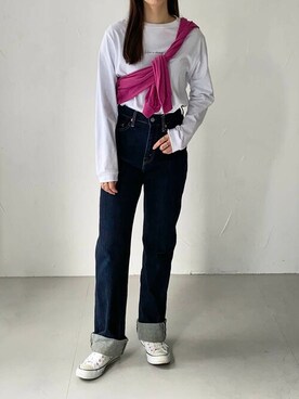 Rinaさん（レディース・160cm）の春コーディネート