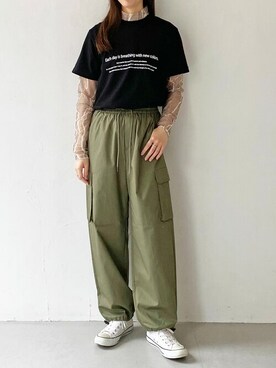 Rinaさん（レディース・160cm）の春コーディネート