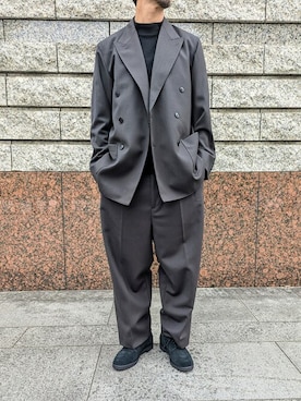 「スエードシューズ」｜「アイテム（シューズ）」を使った、regal foot communityさん（メンズ・174cm）の冬コーディネート