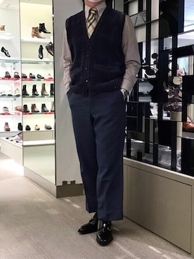「ダブルモンク」｜regal foot communityさん（メンズ・168cm）の冬コーディネート