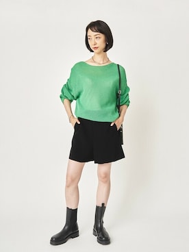 「MARLON FIRENZE（マーロンフィレンツェ）のアイテム」を使った、narumiさん（レディース・164cm）の夏コーディネート