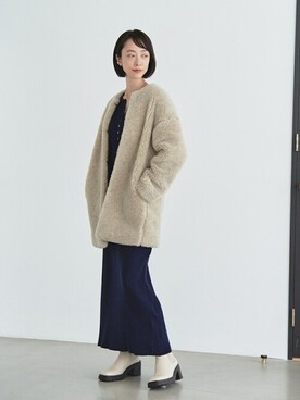 「LE TALON（ルタロン）のアイテム（ブーツ）」を使った、narumiさん（レディース・164cm）の秋コーディネート