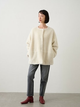 「LE TALON（ルタロン）のアイテム（ブーツ）」を使った、narumiさん（レディース・164cm）の秋コーディネート