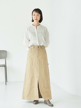 「TEMPERATE（テンパレイト）のアイテム」を使った、narumiさん（レディース・164cm）の夏コーディネート