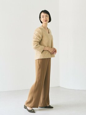 「アイテム（その他シューズ、グリーン系）」を使った、narumiさん（レディース・164cm）の秋コーディネート