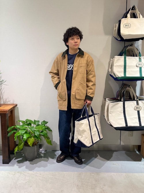 L.L.Beanのカバーオール（ブラウン系）を使った人気ファッション