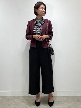「Reflect（リフレクト）のアイテム（ブルゾン）」を使った、Reflectさん（レディース・168cm）の秋コーディネート