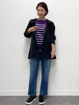 「Reflect（リフレクト）のアイテム（ブルゾン）」を使った、Reflectさん（レディース・168cm）の秋コーディネート