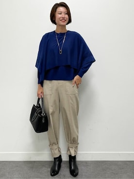 「Reflect（リフレクト）のアイテム（パンツ）」を使った、Reflectさん（レディース・168cm）の秋コーディネート