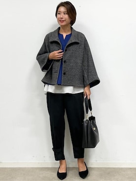 「Reflect（リフレクト）のアイテム（その他アウター）」を使った、Reflectさん（レディース・168cm）の秋コーディネート