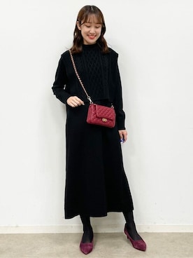 「Reflect（リフレクト）のアイテム（ワンピース/ドレス）」を使った、Reflectさん（レディース・157cm）の秋コーディネート