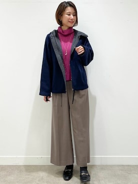 「Reflect（リフレクト）のアイテム（その他アウター）」を使った、Reflectさん（レディース・168cm）の秋コーディネート