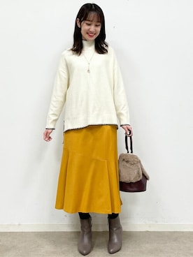 「Reflect（リフレクト）のアイテム（アクセサリー）」を使った、Reflectさん（レディース・157cm）の冬コーディネート