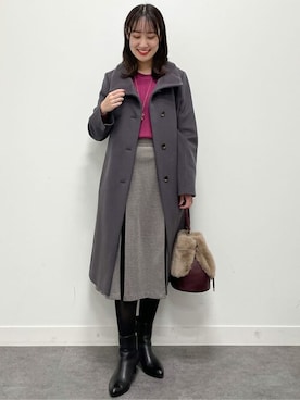 「Reflect（リフレクト）のアイテム（その他アウター）」を使った、Reflectさん（レディース・157cm）の冬コーディネート