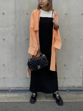 「Re:EDIT（リエディ）のアイテム（ワンピース）」を使った、yukikoさん（レディース・161cm）の春コーディネート