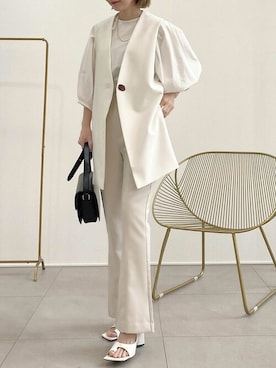 「ブラウスコーデ」｜yukikoさん（レディース・161cm）の春コーディネート