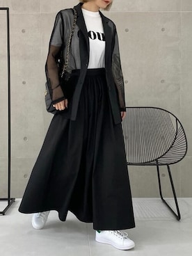 「Re:EDIT（リエディ）のアイテム（ジャケット/アウター）」を使った、yukikoさん（レディース・161cm）の春コーディネート