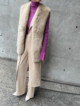 「リエディ」｜「アイテム（その他アウター）」を使った、yukikoさん（レディース・161cm）の夏コーディネート