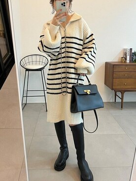 「リエディ」｜「アイテム（チュニック）」を使った、yukikoさん（レディース・161cm）の秋コーディネート