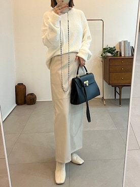 「Re:EDIT（リエディ）のアイテム（スカート）」を使った、yukikoさん（レディース・161cm）の秋コーディネート