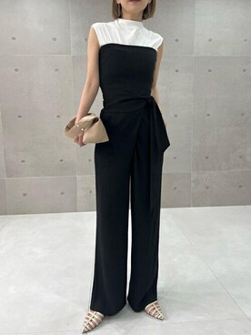 「アイテム（チューブトップ）」を使った、yukikoさん（レディース・161cm）の春コーディネート