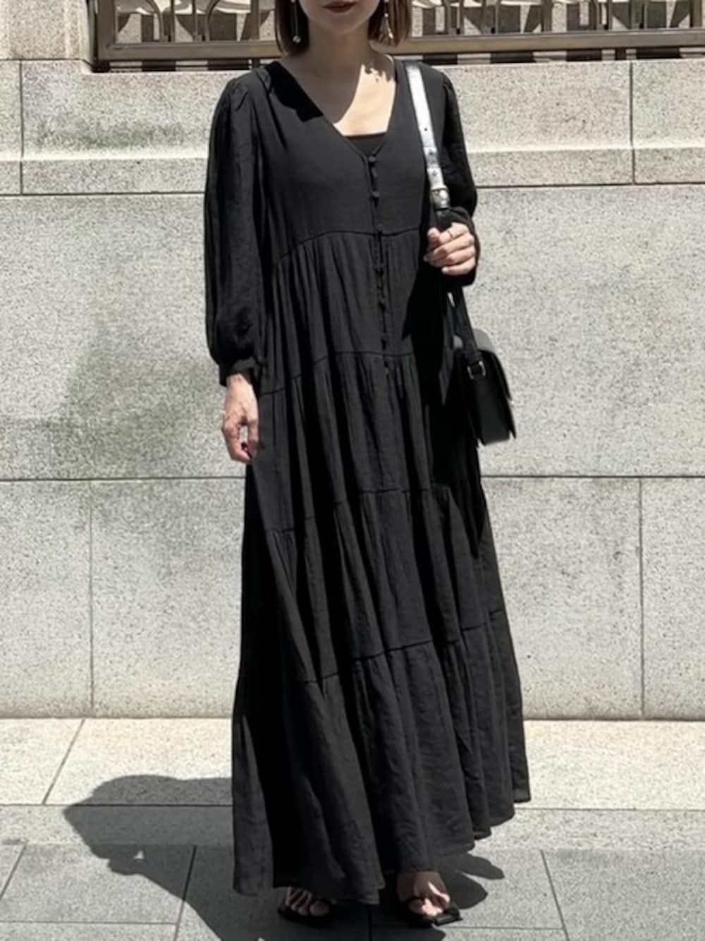 未使用✨TO BE CHICバルーンスリーブ ティアードワンピース 大きい