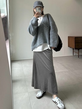 「Re:EDIT（リエディ）のアイテム（スカート）」を使った、yukikoさん（レディース・161cm）の秋コーディネート