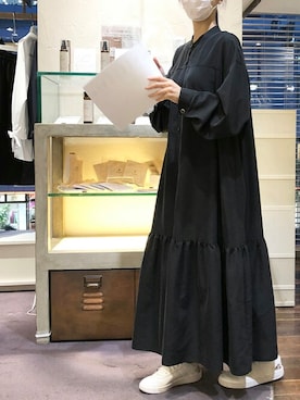 「EUCLAID（エウクレイド）のアイテム（ワンピース/ドレス）」を使った、EUCLAID Staffさん（レディース・160cm）の秋コーディネート