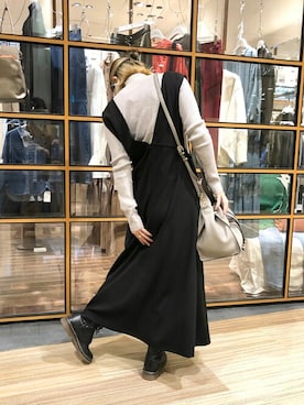 「EUCLAID（エウクレイド）のアイテム（ワンピース/ドレス）」を使った、EUCLAID Staffさん（レディース・152cm）の秋コーディネート