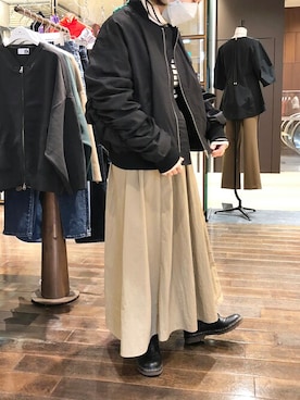 「EUCLAID（エウクレイド）のアイテム（テーラードジャケット）」を使った、EUCLAID Staffさん（レディース・152cm）の秋コーディネート