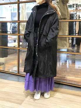 「EUCLAID（エウクレイド）のアイテム（その他アウター）」を使った、EUCLAID Staffさん（レディース・161cm）の秋コーディネート