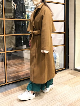 「EUCLAID（エウクレイド）のアイテム（その他アウター）」を使った、EUCLAID Staffさん（レディース・161cm）の秋コーディネート