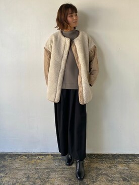 「EUCLAID（エウクレイド）のアイテム（テーラードジャケット）」を使った、EUCLAID Staffさん（レディース・167cm）の秋コーディネート