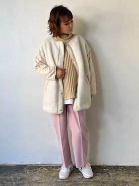「EUCLAID（エウクレイド）のアイテム（テーラードジャケット）」を使った、EUCLAID Staffさん（レディース・167cm）の秋コーディネート
