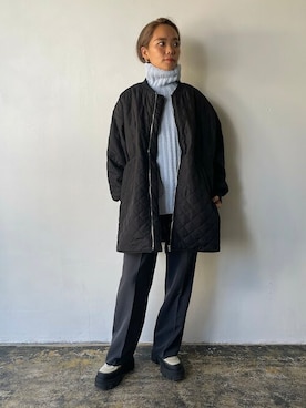 「EUCLAID（エウクレイド）のアイテム（テーラードジャケット）」を使った、EUCLAID Staffさん（レディース・160cm）の秋コーディネート