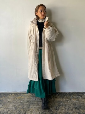 「EUCLAID（エウクレイド）のアイテム（その他アウター）」を使った、EUCLAID Staffさん（レディース・160cm）の秋コーディネート