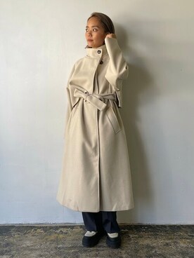 「EUCLAID（エウクレイド）のアイテム（その他アウター）」を使った、EUCLAID Staffさん（レディース・160cm）の秋コーディネート