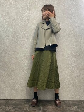 「EUCLAID（エウクレイド）のアイテム（テーラードジャケット）」を使った、EUCLAID Staffさん（レディース・167cm）の秋コーディネート