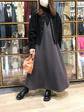 「EUCLAID（エウクレイド）のアイテム（ワンピース/ドレス）」を使った、EUCLAID Staffさん（レディース・158cm）の秋コーディネート