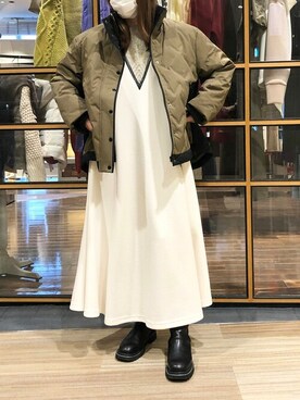 「EUCLAID（エウクレイド）のアイテム（テーラードジャケット）」を使った、EUCLAID Staffさん（レディース・158cm）の秋コーディネート