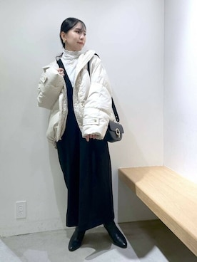 「セットアイテム」｜「アイテム（ダウンジャケット/コート）」を使った、BARNYARDSTORM本部さん（レディース・156cm）の秋コーディネート
