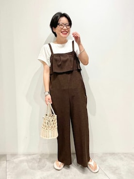 「Simplicite（サンプリシテ）のアイテム」を使った、O川さん（レディース・157cm）の夏コーディネート