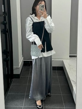 「アイテム（キャミソール）」を使った、Green Parks officialさん（レディース・161cm）の春コーディネート