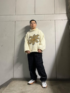 「Gramicci（グラミチ）のアイテム（スウェットパンツ）」を使った、funatoさん（メンズ・166cm）の秋コーディネート