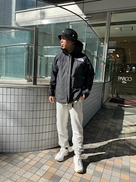 「Gramicci（グラミチ）のアイテム（スウェットパンツ）」を使った、funatoさん（メンズ・166cm）の春コーディネート